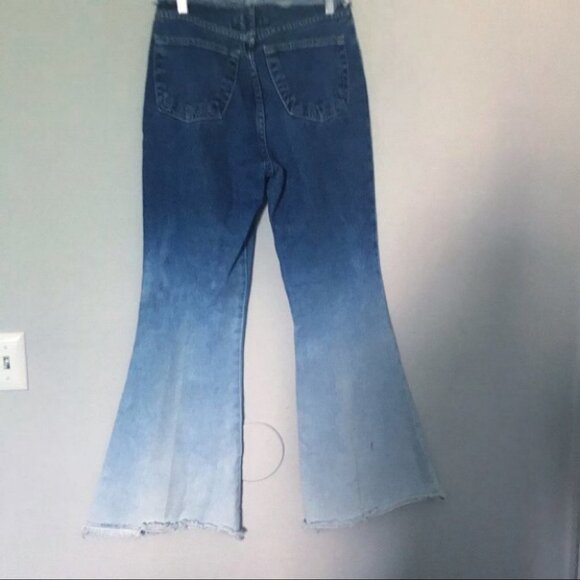 90s Y2K R4R Rave 4 Real Fringe Edges Flare jeans - Picture 4 of 11